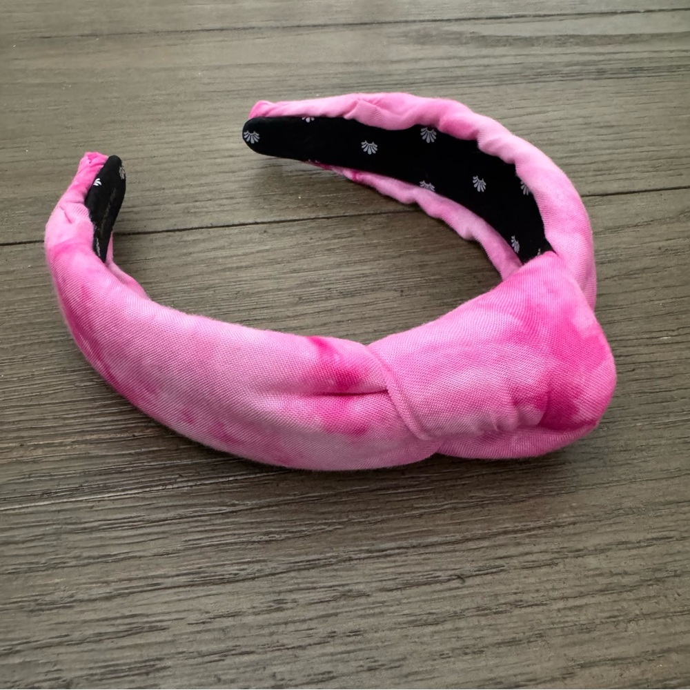 Lele Sadoughi Pink Tie-Dye Headband
